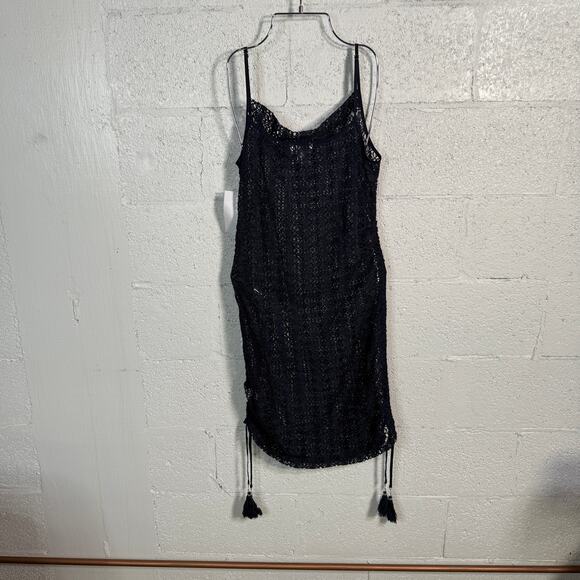 1. State Women's Convertible Tank Dress swim Cover-up navy XL - Picture 6 of 9